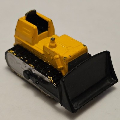 Micro Machines Off Marke unbekannt Metallkarosserie Bau Fahrzeug Bagger gelb
