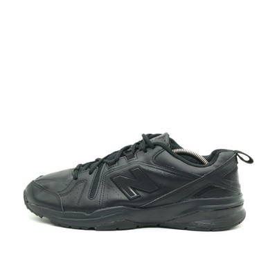 New Balance Herren 608 V5 Sportschuhe Schwarz Leder Low-Top Serie Sneaker EU 45