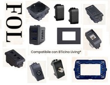 SERIE FRUTTi COMPATIBILE BTICINO LIVING INTERNATIONAL SCHUKO USB