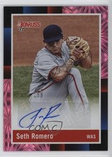 2022 Donruss Retro 1988 Signatures Pink Fireworks 72/199 Seth Romero Auto 2s2
