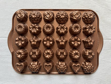 Nordic Ware Bundt Teiera e Caramelle Padella 30 Cavità Rame Antiaderente