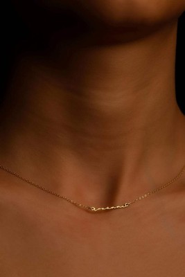 Dainty Name Necklace - Custom 18K Gold Filled Layering Jewelry for Moms - Minima