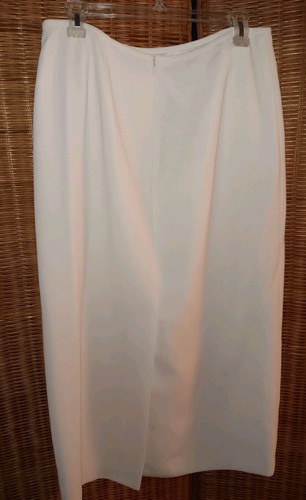 Collections For Le Suit Sz. 12 Jacket & Long Skirt Suit Ivory - Picture 8 of 9