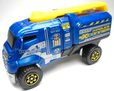 2018 MATCHBOX RESCUE POLICE XCANNER MOBILE BLUE 1:64 DIECAST 2 7/8" TRUCK YELLOW