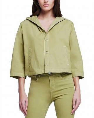 L'agence Devi Hood Swing Coat Mantis