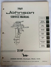 JOHNSON OMC 1969 OUTBOARD MOTOR 25HP SERVICE MANUAL