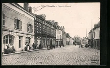 CPA Janville, Place du Martroi 