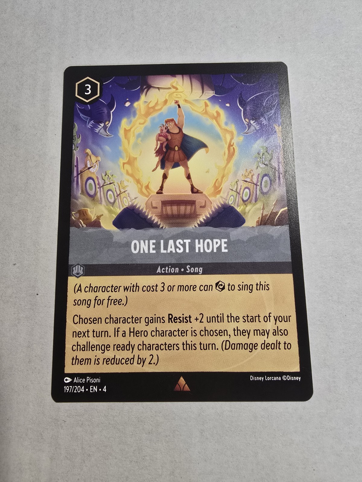 One Last Hope - Ursula's Return #197 - Hercules - Lorcana - NM
