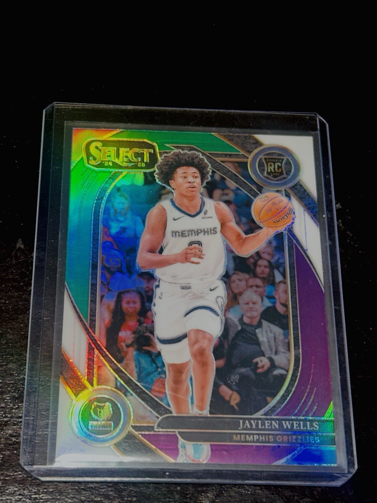 2024-25 Panini Select Courtside Jaylen Wells #267 Green White Purple Prizm (RC)