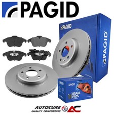 ADATTO PER AUDI A4 (MK4) SET DISCHI E PASTIGLIE FRENO ANTERIORI RIVESTITI PAGID [2008 - 2016]
