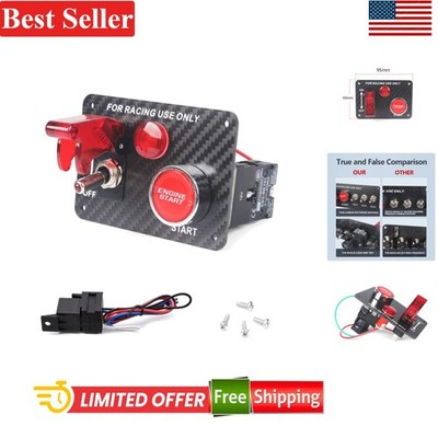 High-Performance 12V Ignition Switch Panel with Push Start & Wiring Harness
