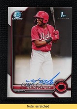 2022 Bowman Chrome Prospect Auto Yerlin Confidan #CPA-YC Auto READ 06qf