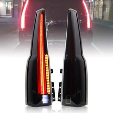 LED Tail Lights for GMC Yukon 2015-2018 Smoke Tinted Yellow Turn Signal 6 Pins