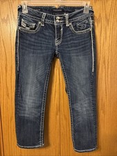 Vigoss Womens The New York Capri Jeans Denim W 27 L 21