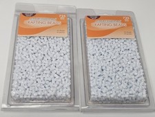 2 packs Jewelry Essentials Opaque White 10mm Plastic Acrylic Tri-Beads Crafts
