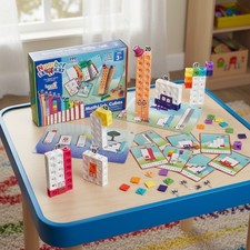 hand2mind MathLink Cubes Numberblocks 11-20, Homeschool Math Manipulatives Kids