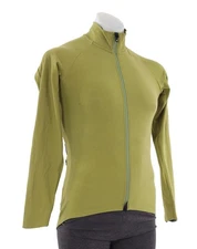 Velocio Thermal Long Sleeve Men Zip Cycling Jersey Green MEDIUM Road Bike