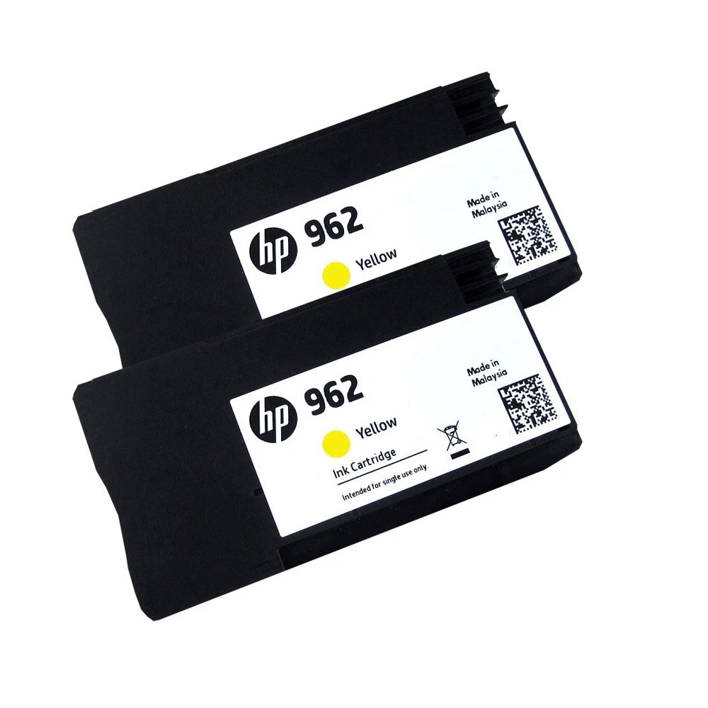 2PK Genuine HP 962 Yellow OfficeJet Pro 9015 9025 9010 9020 9012 image 1