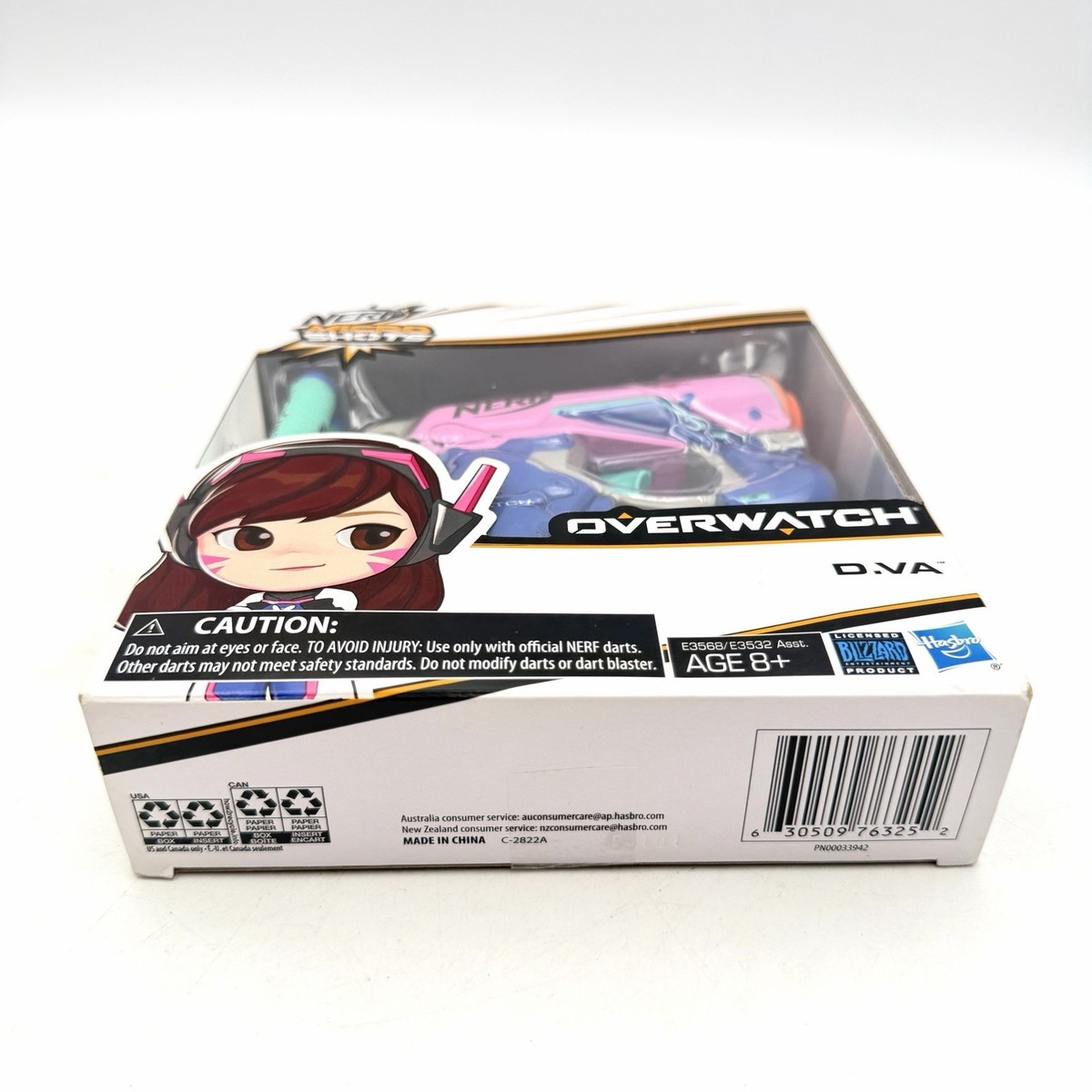 NERF Micro Shots Overwatch D.va Pink 02 Gun Hasbro Collectible NERF Micro Shots Overwatch D.va Pink 02 Gun Hasbro Collectible