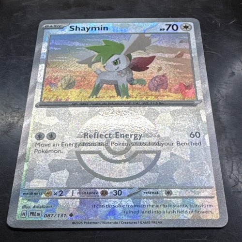 Shaymin 87/131 Reverse Holo Pokeball - Pokemon Prismatic Evolutions - Foto 2 di 3