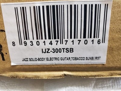IYV-IJZ-300 TSB Jazz Solid hollow-Body Electric Guitar, Tobacco