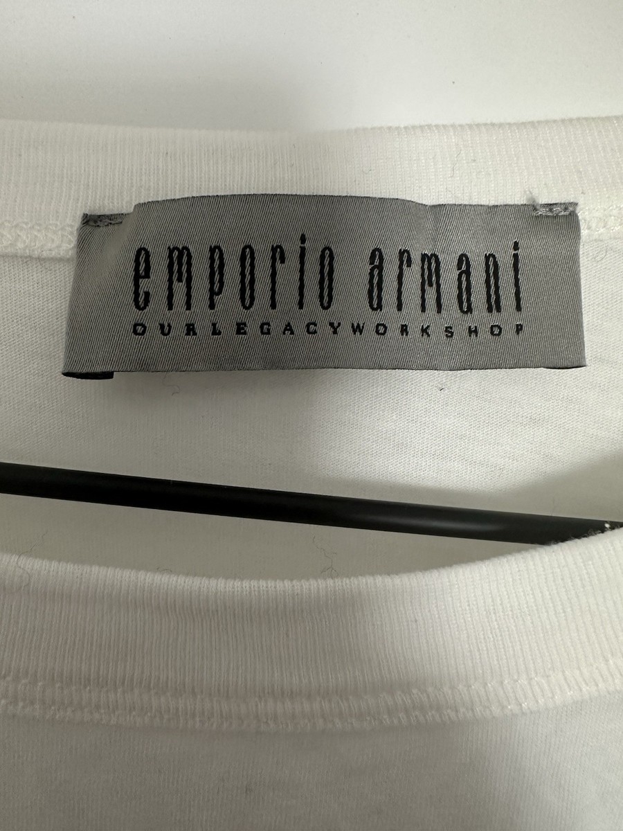 Our Legacy x Emporio Armani PRIMO T-SHIRT - Bianco Stoccolma