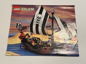 Lego Vintage Pirate Set 6268 Renegade's Runner Complete w/ Manual
