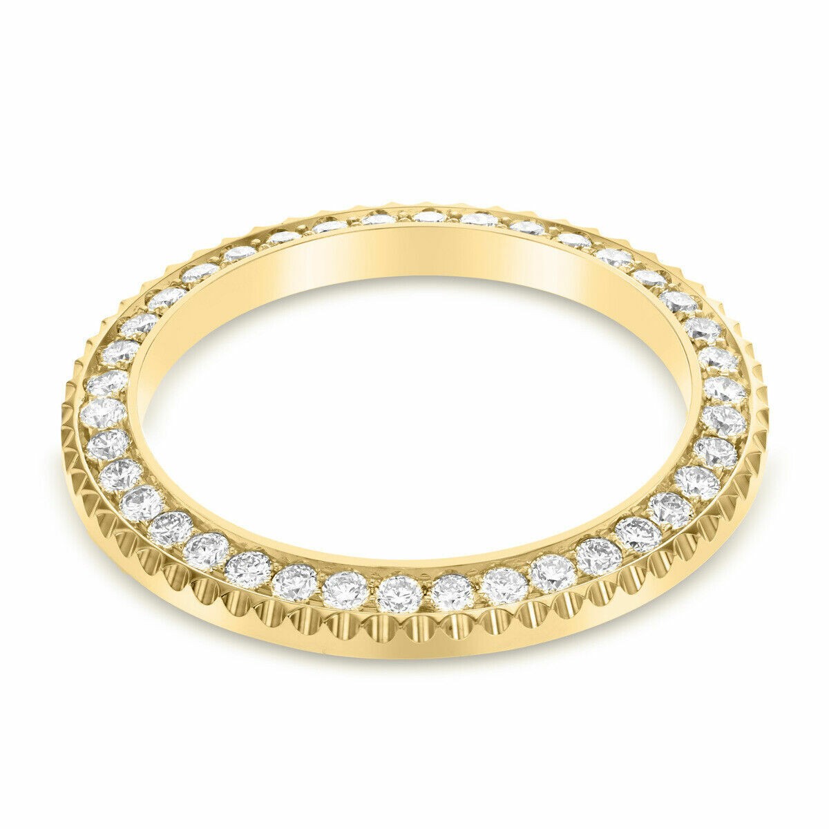 3CT BEAD NATURAL DIAMOND BEZEL 18KY ROLEX SUBMARINER 16613 16618 116613 166618 image 6