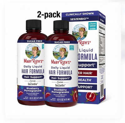 #ad 2 pack MaryRuth#x27;s Daily Liquid Hair Supplement Blueberry amp; Pomegranate Flavor $21.99