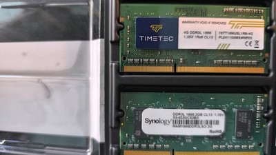 Synology 2GB u. Timetec 4GB Arbeitsspeicher RAM SO-DIMM DDR3L 1866 CL13 1.35V