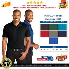 Port Authority K863 Men's 100 Recycled Polyester Pique C-FREE Performance Polo