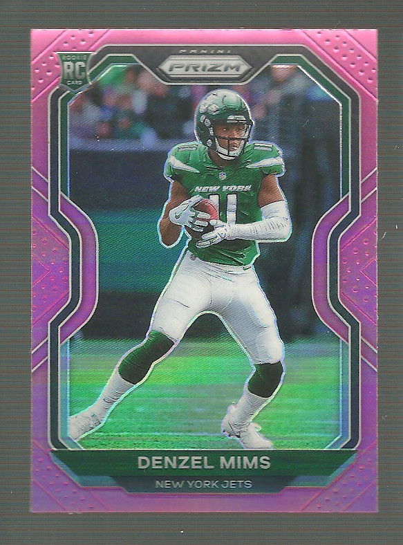 2020 Panini Prizm - Rookie Denzel Mims #355 Pink Prizm (RC)