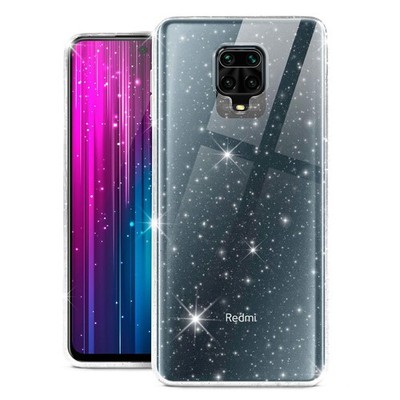 Hülle für Xiaomi Redmi Note 9 Pro Glitzer Hülle Weich Silikon Case Schutz Cover