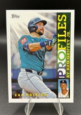 2026 Topps Series 1 - Cal Raleigh Profiles by Ken Griffey Jr #TP-24 Mariners