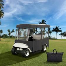 Happybuy Golf Cart Enclosure, 4-Person Golf Cart Cover, 4-Sided Fairway Deluxe,