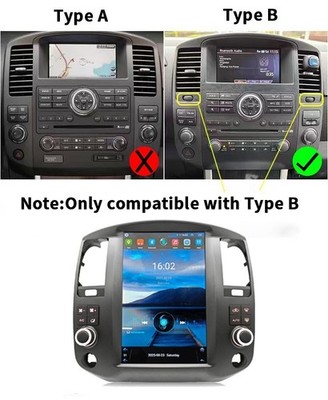 12.1'' Car Radio Wireless CarPlay 6+128GB For 10-15 Nissan Navara Pathfinder R51