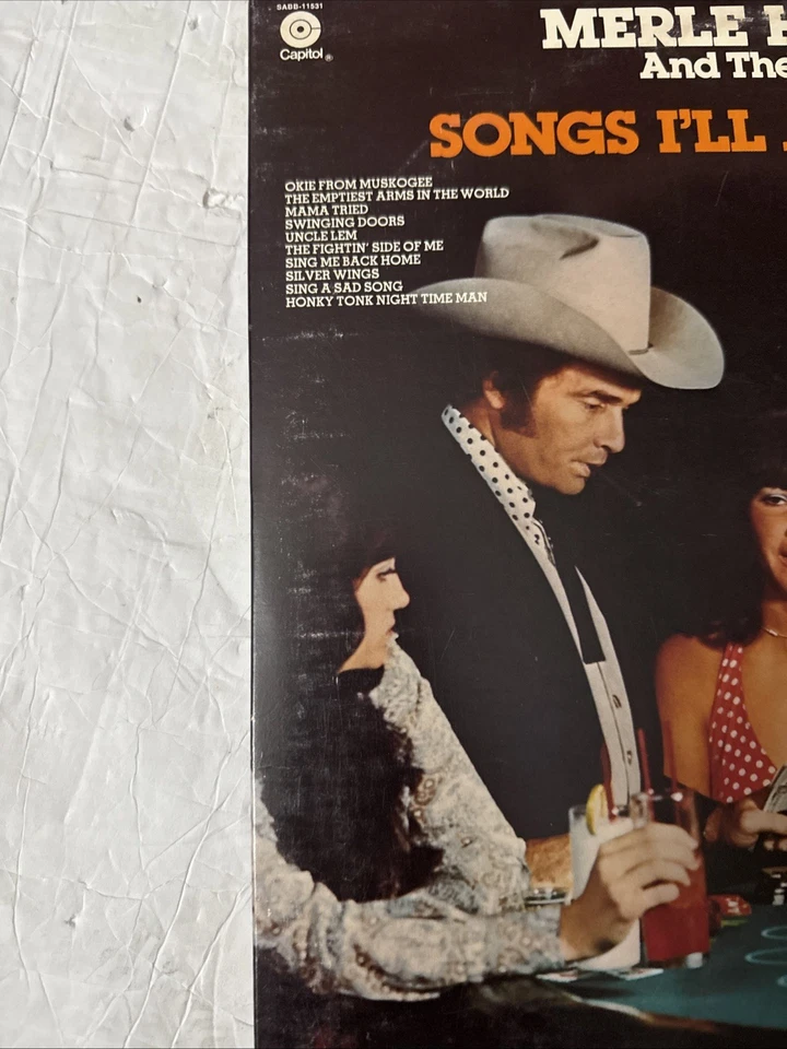 MERLE HAGGARD SONGS I'LL ALWAYS SING 2XLP '77 ORIGINAL GREAT CONDITION VG+/VG!!A - Image 2 of 4