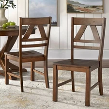 Set of 2 Vintner Dining Chairs - Buylateral - Color Oak