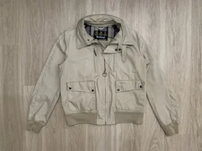 VTG Barbour By To Ki To Jacket Men’s Medium Limited Edition Beige Bomber Hooded