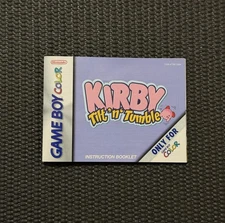 Kirby Tilt 'N' Tumble Game Boy Color Manual Only