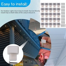 25Pcs Outdoor Lights Screw Clips Fits Govee Permanent Outdoor Lights H705A H705B