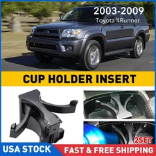 2SET Center Console Cup Holder insert Divider For Toyota 4Runner 4 Runner 03-09
