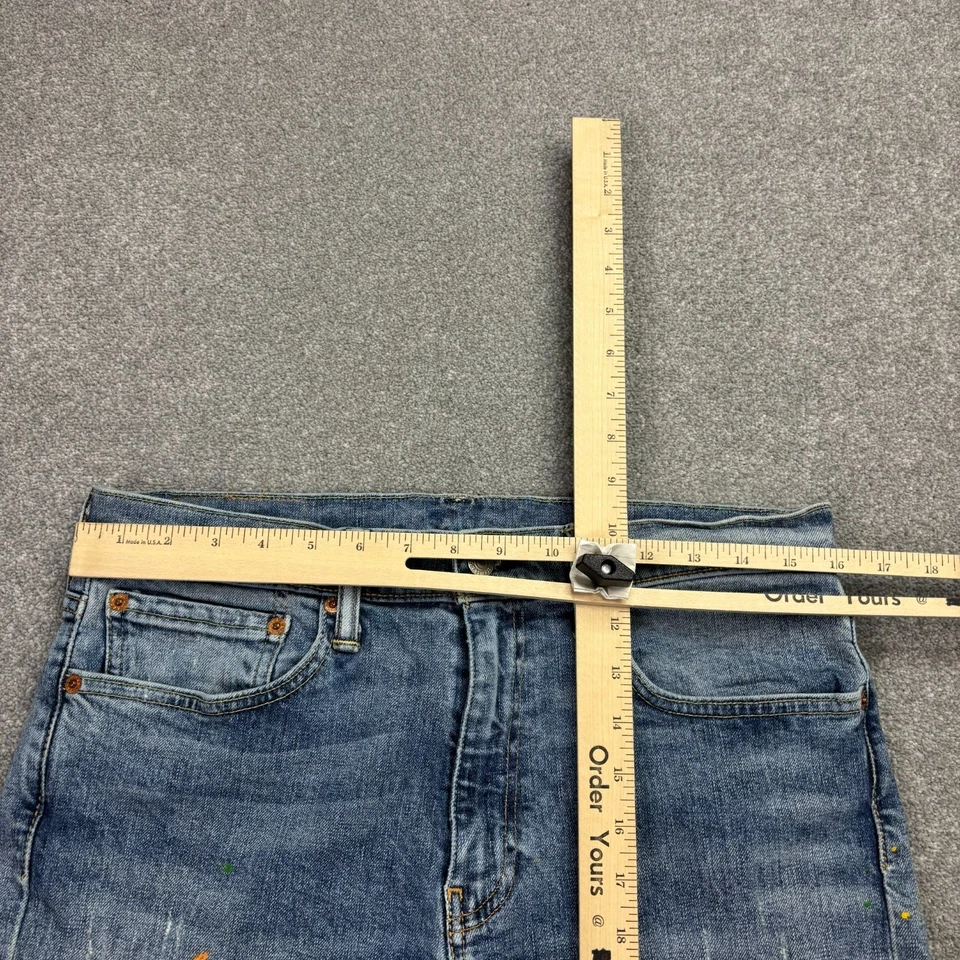 Short en denim Levis pour femme W32 bleu jorts maman rouge onglet année... - Photo 3/4