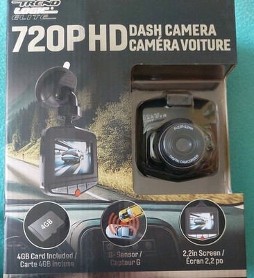 Trend Logic Elite Dash Camera 720PHD Includes 4GB Card G-Sensor New in Box