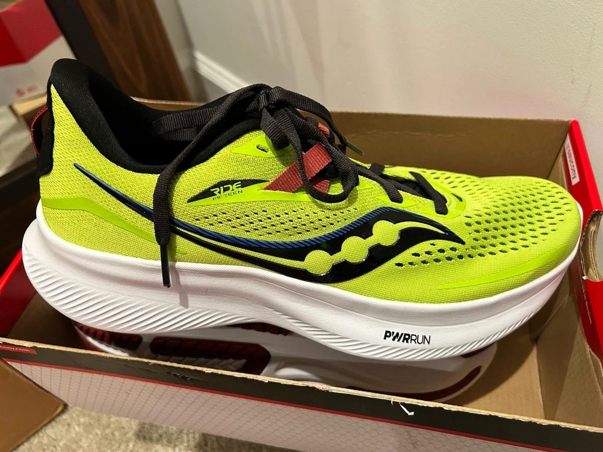 Saucony Ride 15 \'Acid Lime Spice\' athletic sneaker shoes men’s size 9 Saucony Men main image 4