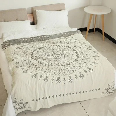 Nordic Throw Blanket Cotton Towel Summer Cool Air-conditioned Quilt Bedspread 