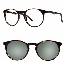 CentroStyle Eyewear F0212 49 010 000 Demi Matt Havana  Clip On 49 21 145