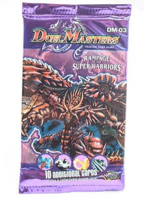 Duel Masters TCG DM-03 Booster Pack Rampage of the Super Warriors - WOTC Art 3