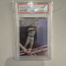 2017 Topps Chrome Aaron Judge #169 Catching RC PSA 10 GEM MINT Yankees Rookie