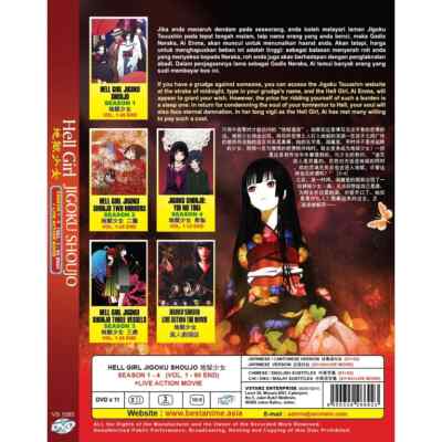 ANIME DVD~Hell Girl/Jigoku Shoujo Season 1-4(1-90End+Live Action